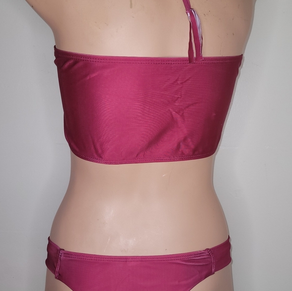 NEW LARGE ROSEWOOD 2 PIECE SWIMSUIT POPULAR BRAND REMOVALBLE PADS HALTER BIKINI - Picture 3 of 13